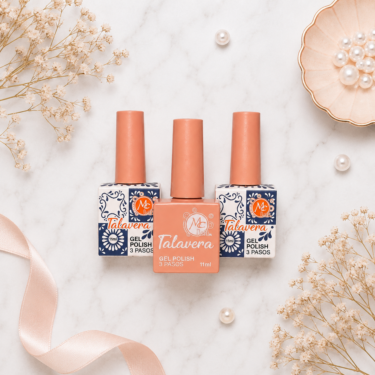 MC Nails Gel Duradero Durazno Nude Elegante 082