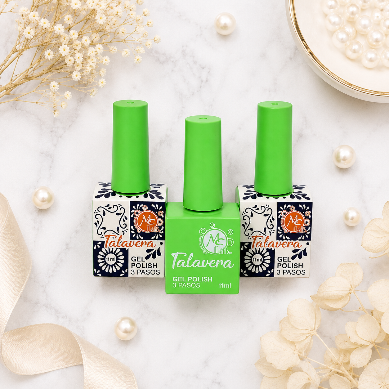 MC Nails Gel Brillante Verde Neón Eléctrico 064
