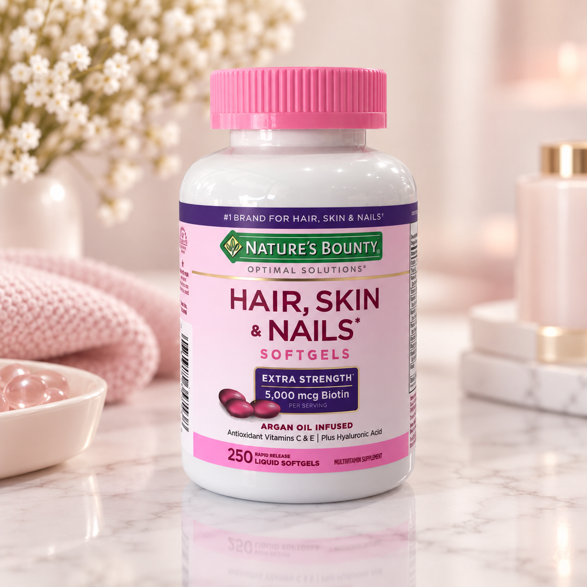 Nature's Bounty Suplemento Biotina Cabello Piel Uñas
