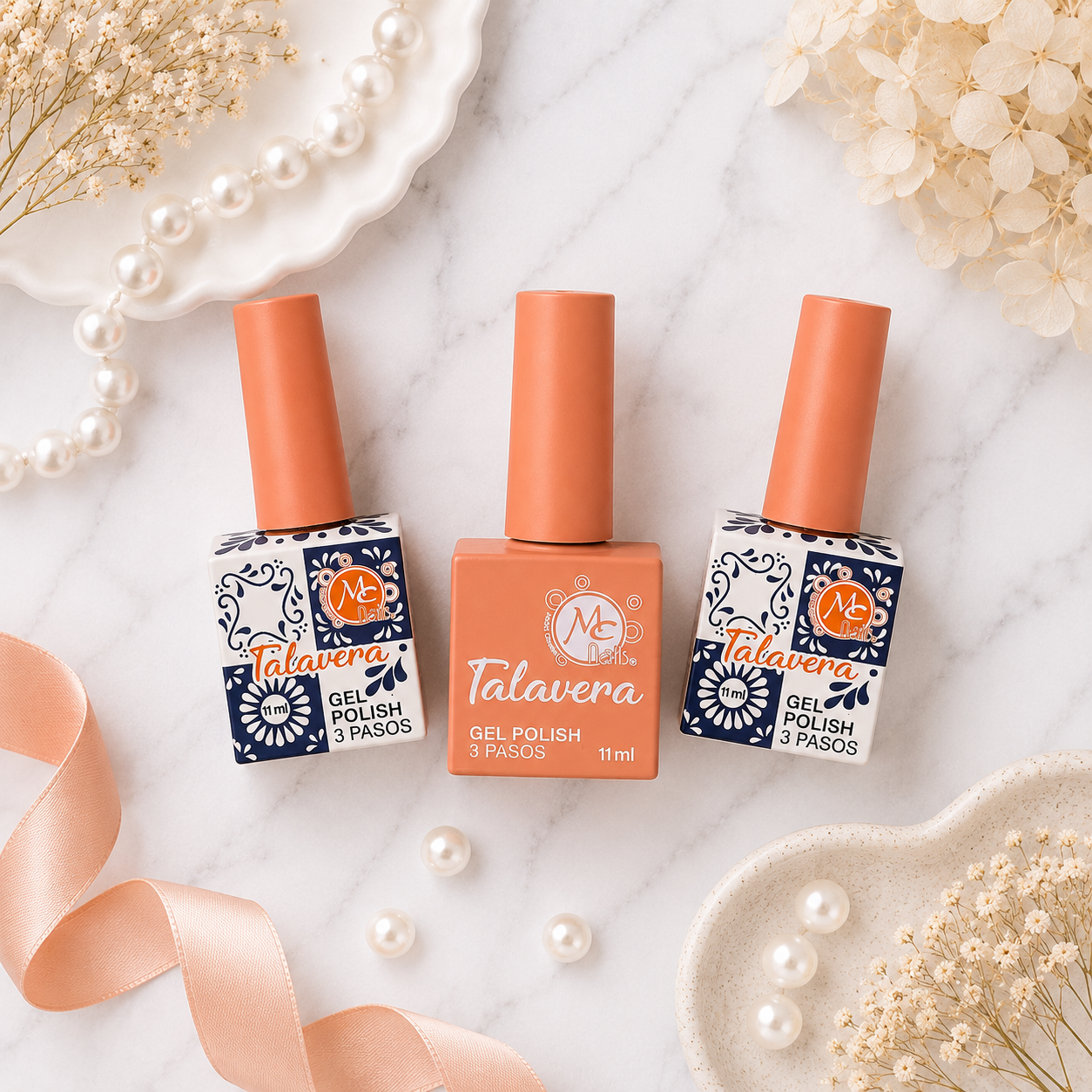 MC Nails Gel Duradero Durazno Coral Suave 071