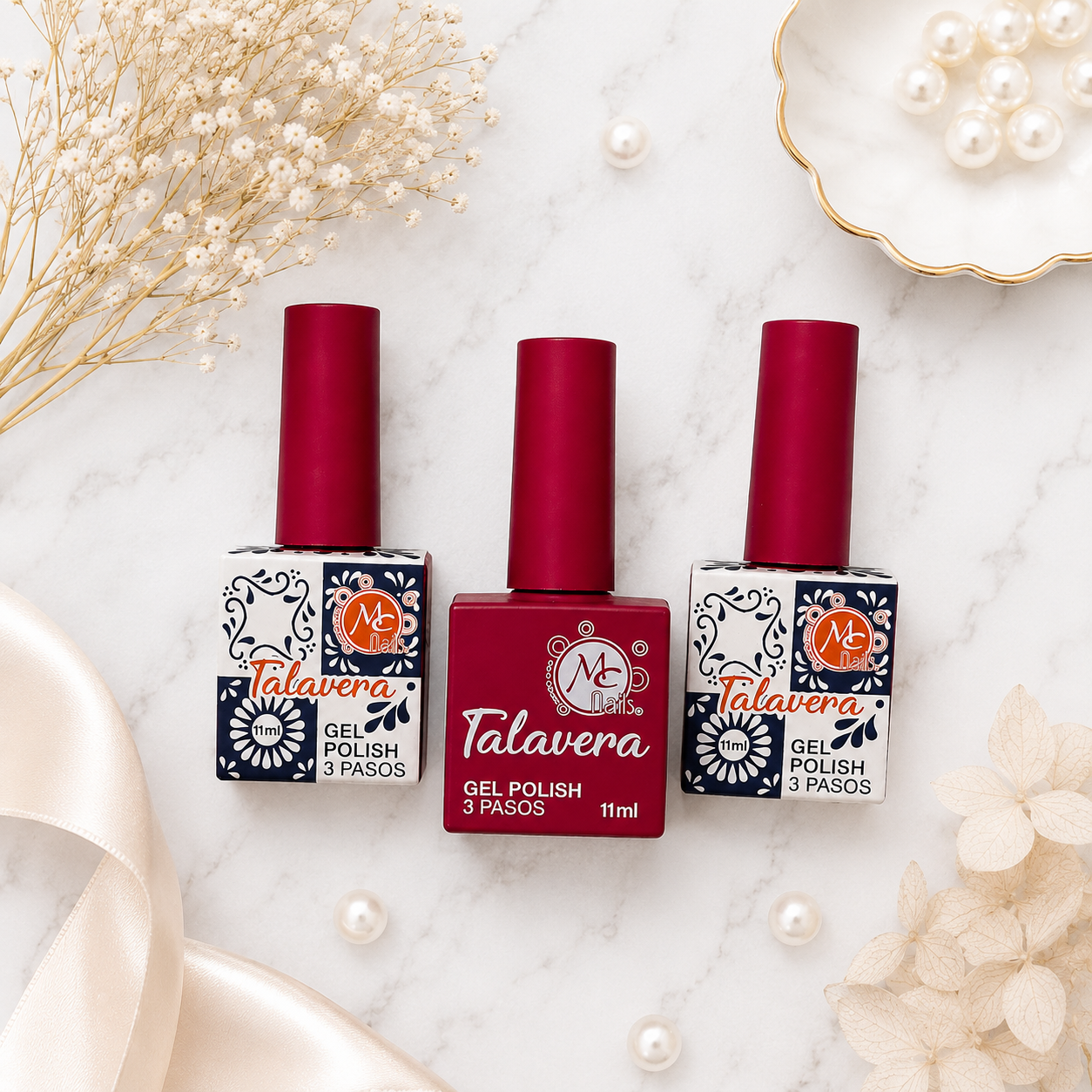 MC Nails Gel Duradero Rojo Cereza Intenso 059