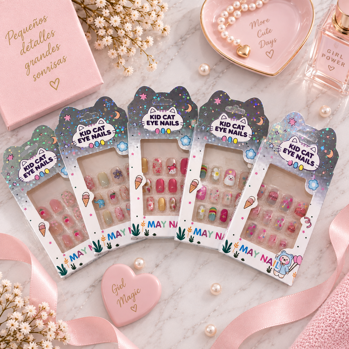 May Nails Uñas Postizas Infantil Kid Cat Eye