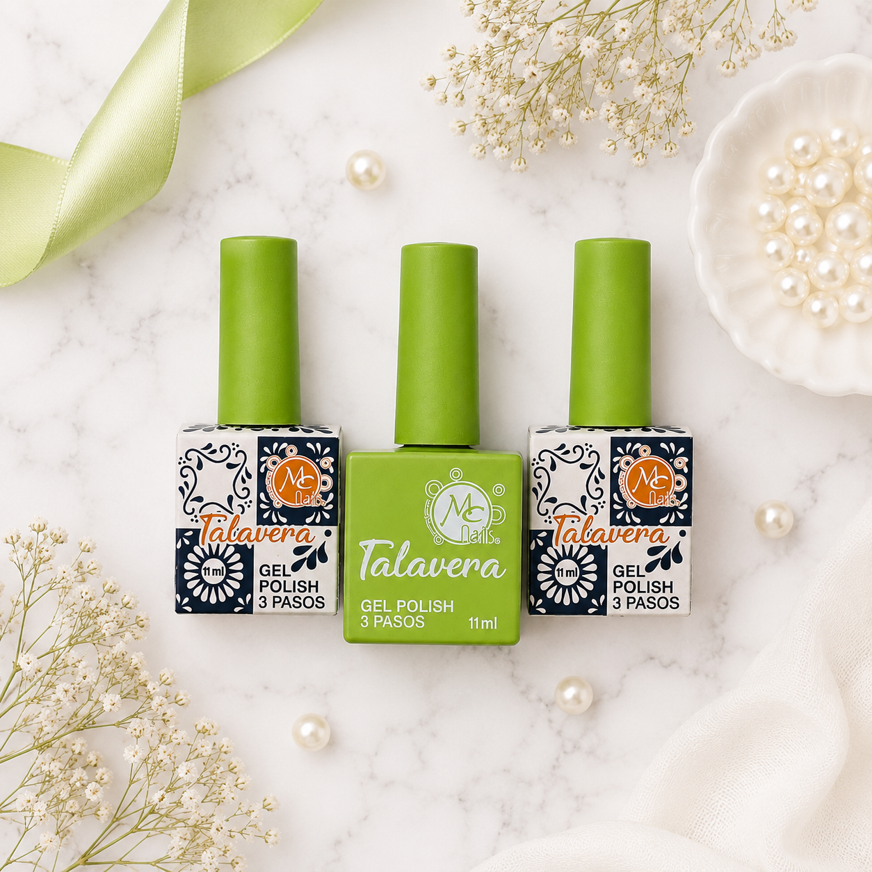 MC Nails Gel Brillante Verde Lima Intenso 062