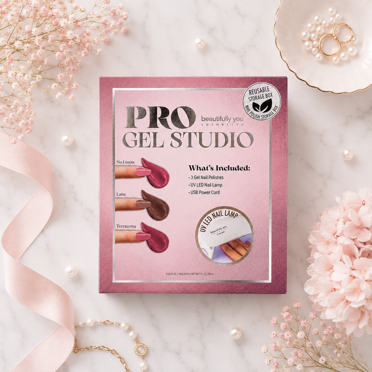 Beautifully You Kit Gel Profesional Acabado Brillante Rosa