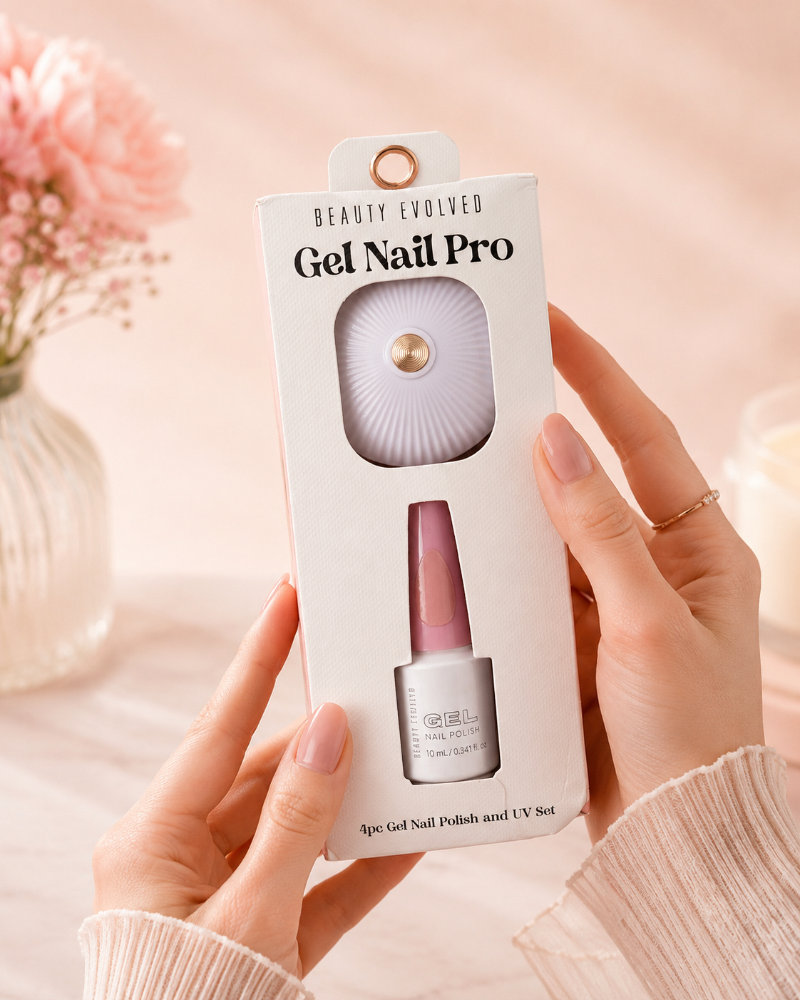 Beauty Evolved Kit Gel Profesional Acabado Natural Rosa