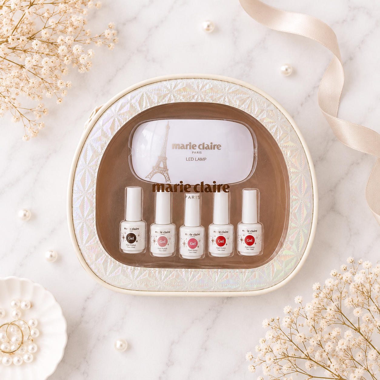 Marie Claire Kit Gel Profesional Portátil Rosa Nude