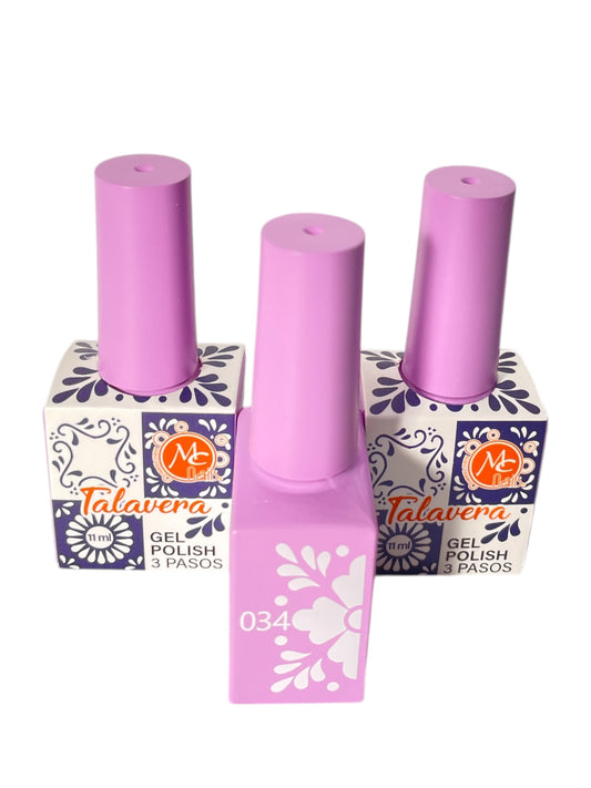 Esmalte en Gel MC Nails Talavera 034 – Lila Pastel