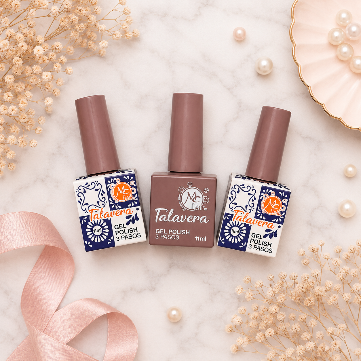 MC Nails Gel Duradero Café Taupe Elegante 075