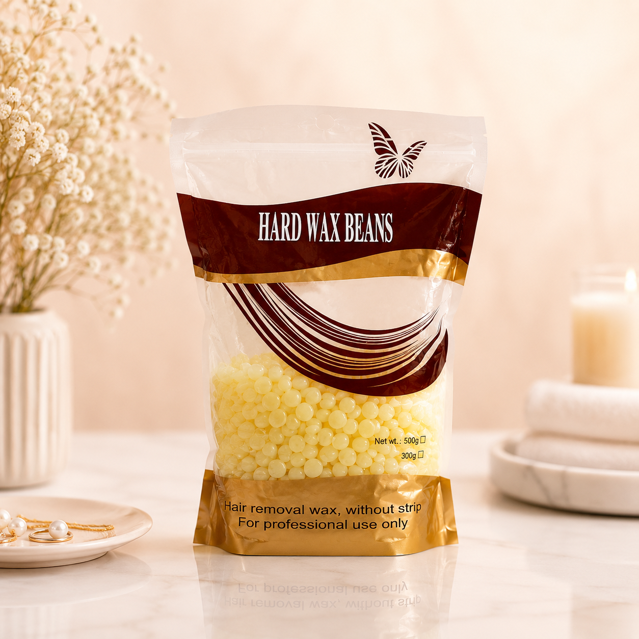 Cera en Perlas Hard Wax Beans Depilación Profesional Sin Bandas