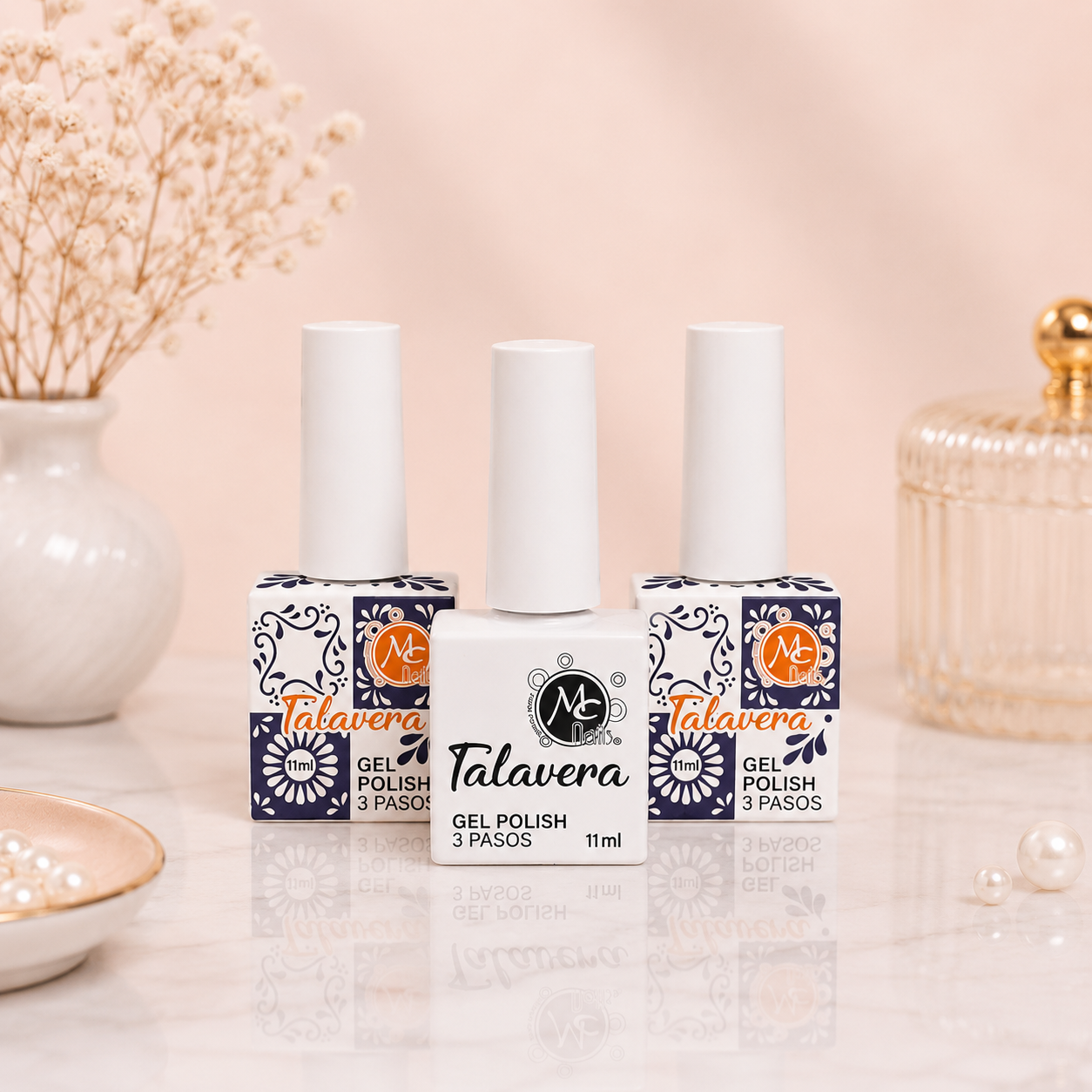 MC Nails Gel Duradero Blanco Puro Elegante 085