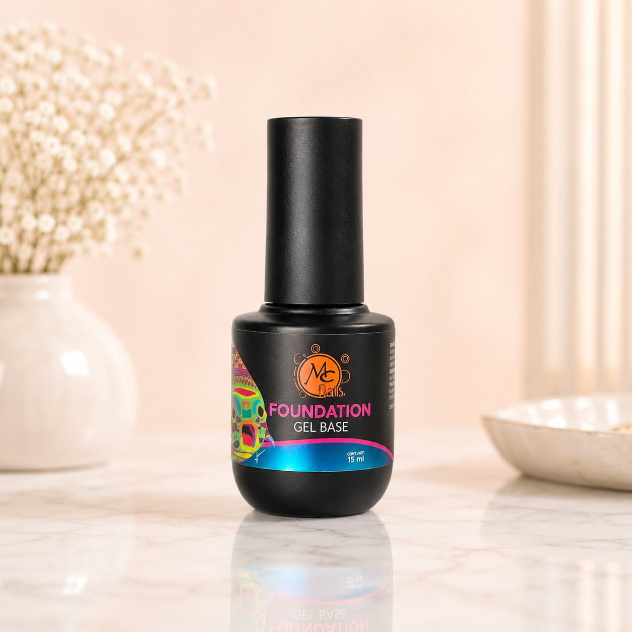 MC Nails Gel Base Adhesión Fuerte Transparente