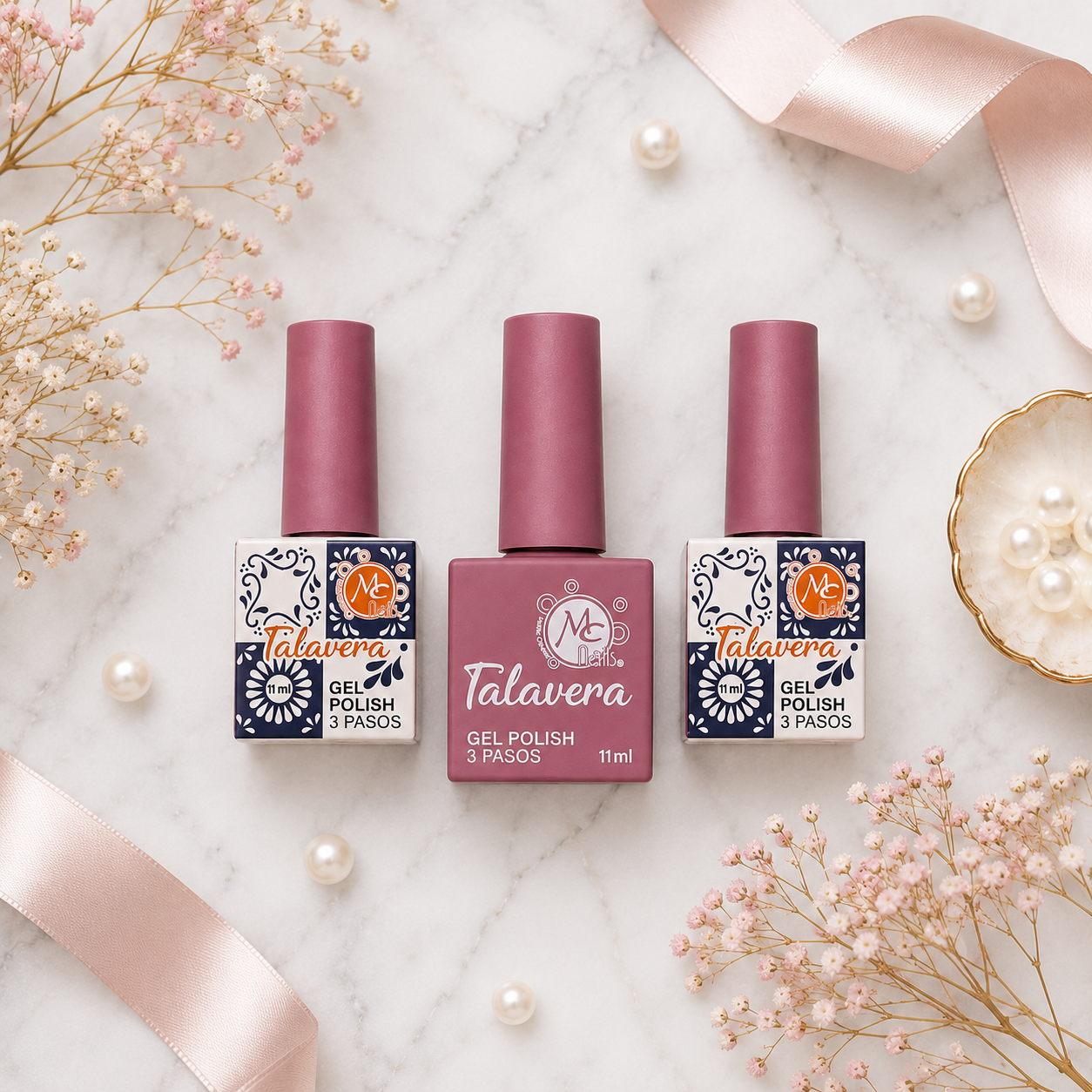 Talavera Gel Polish Brillo Elegante Rosa Mauve 077