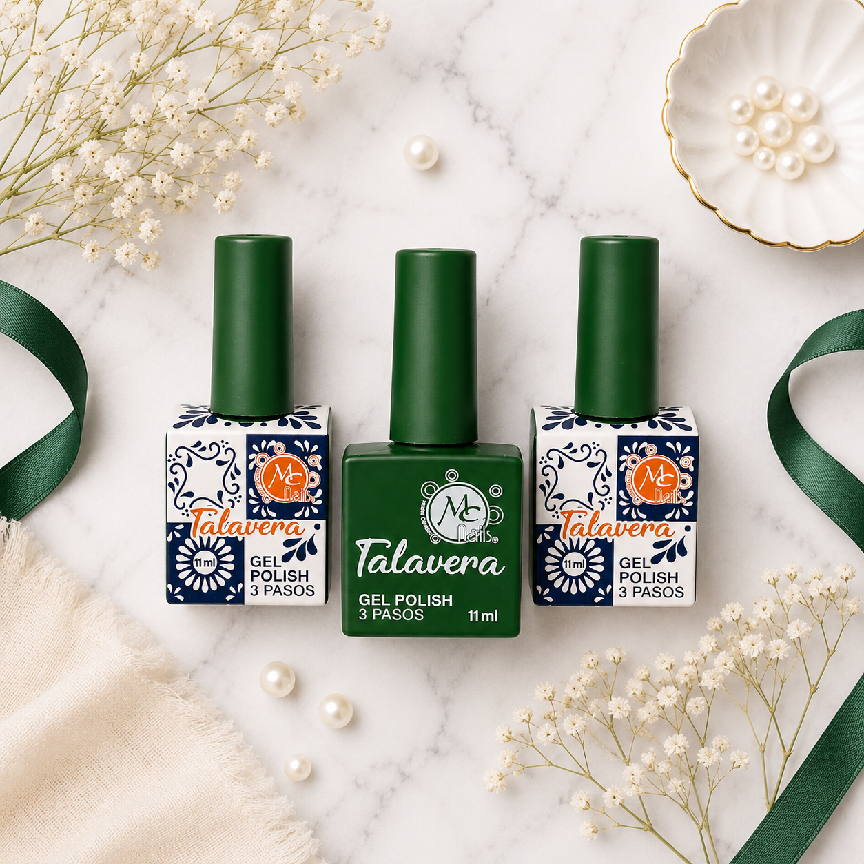 MC Nails Gel Duradero Verde Profundo Intenso 068