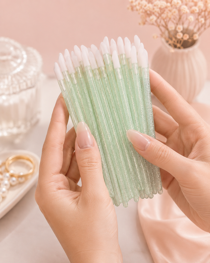 Beauty Aplicadores Labial Acabado Preciso 100 piezas