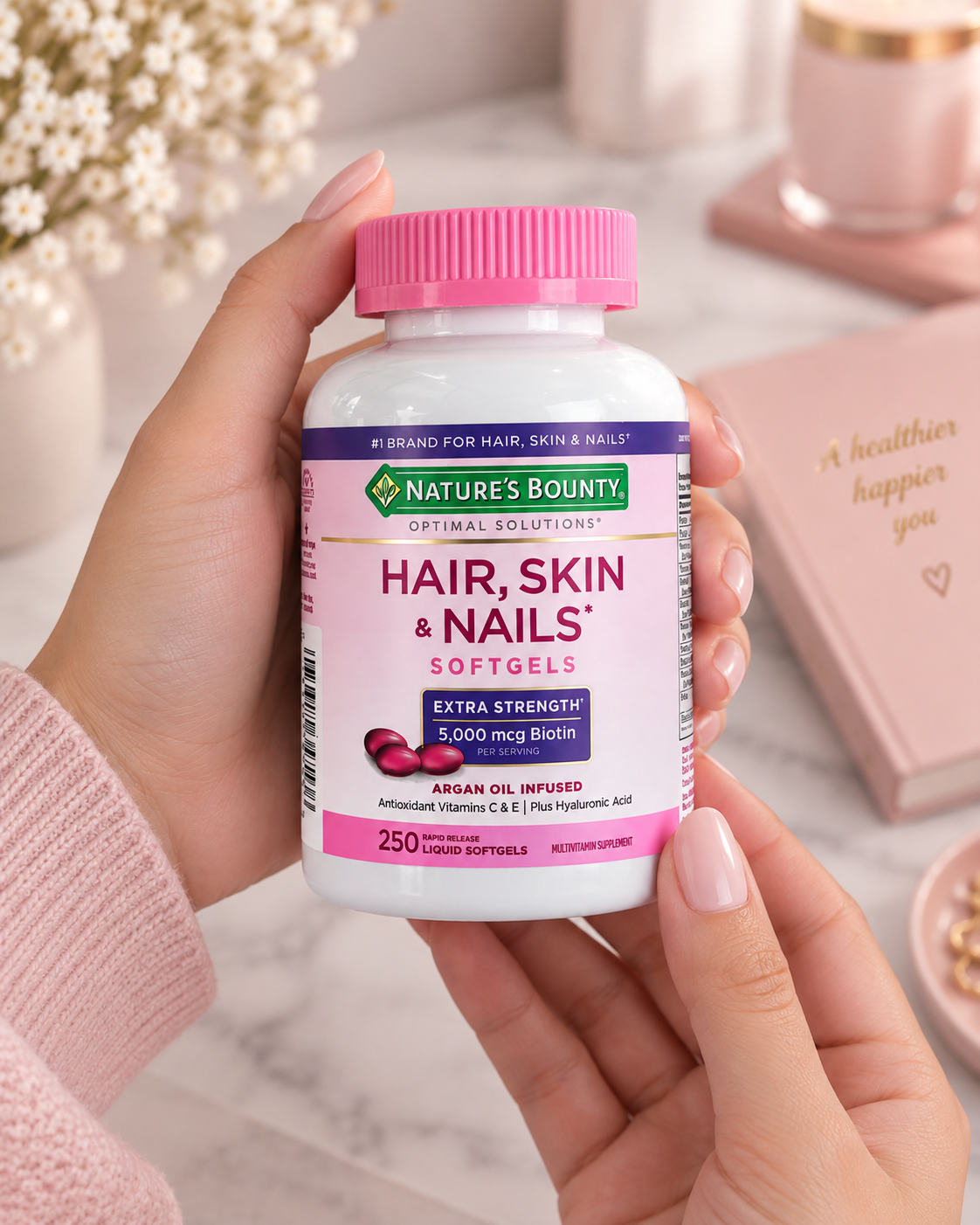 Nature's Bounty Suplemento Biotina Cabello Piel Uñas