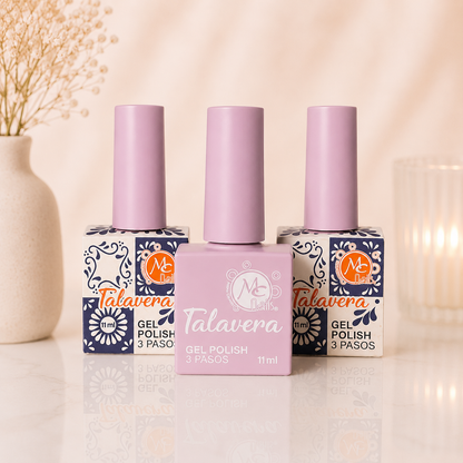 MC Nails Gel Semipermanente Brillo Lila Suave 033