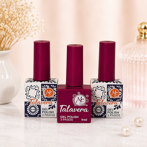 MC Nails Gel Duradero Vino Frambuesa Elegante 060