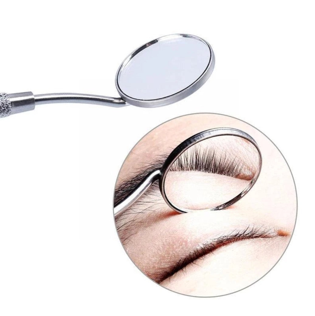 Espejo Profesional para Extensiones de Pestañas – Acero Inoxidable Antideslizante