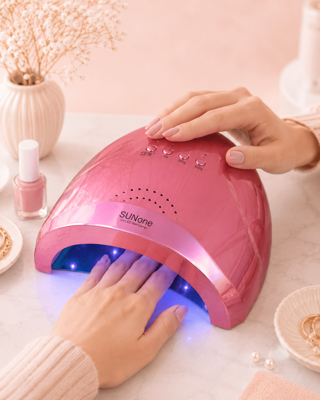 SUNone Lámpara UV Secado Rápido Colores Brillantes 48W