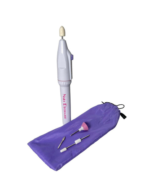 Pulidora Portátil para Uñas – Nail Decorator con 5 Brocas y Estuche