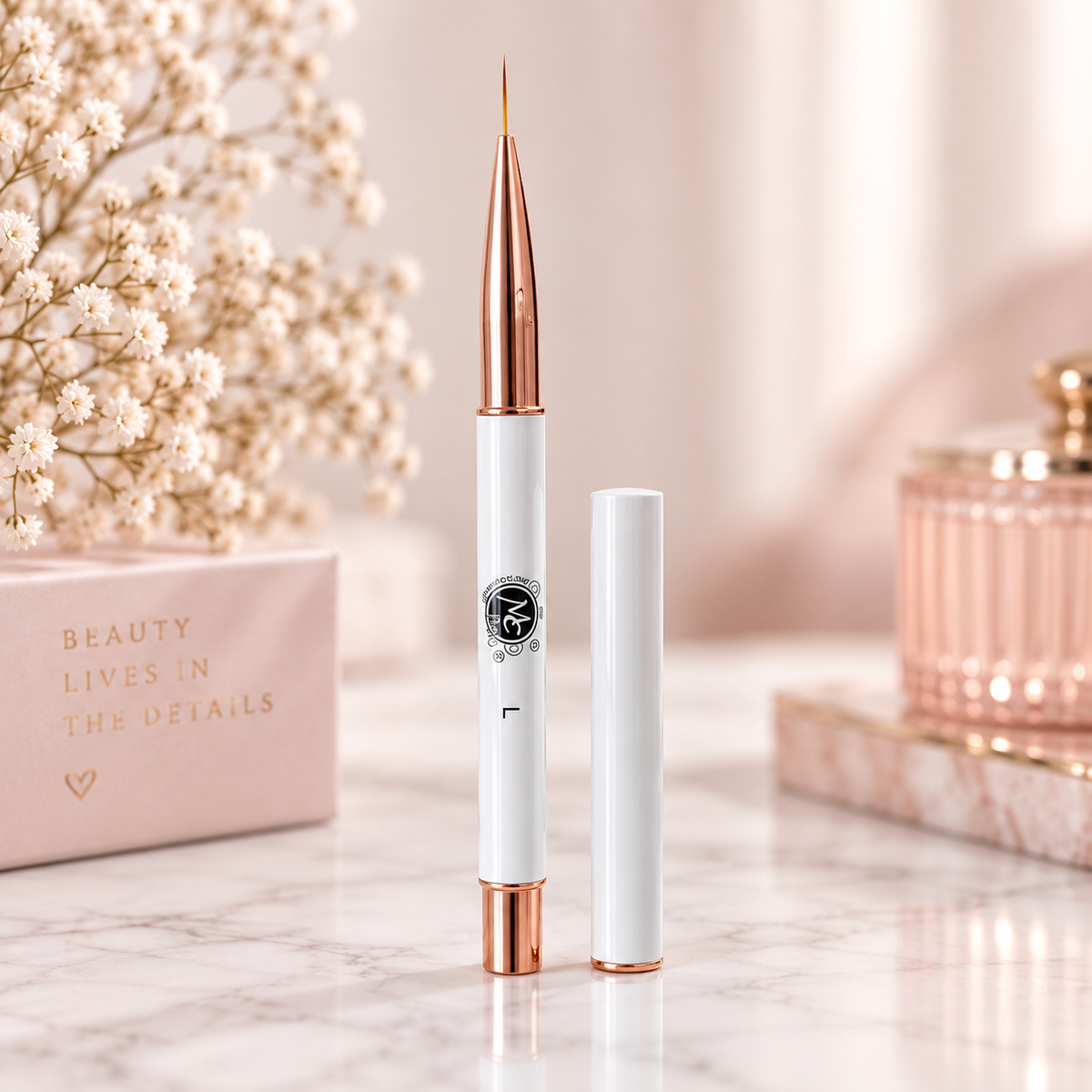 MC Nails Pincel Liner Kolinsky Blanco #3