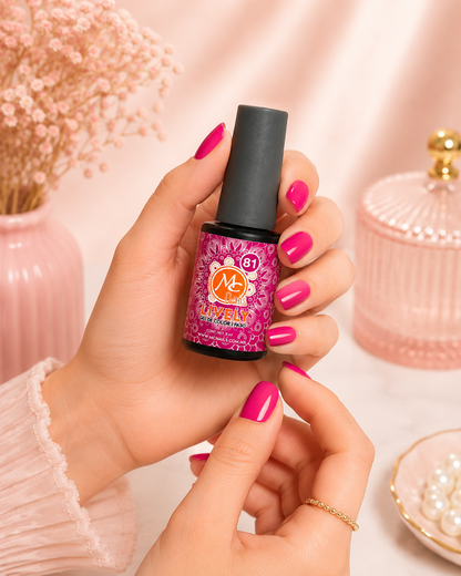 MC Nails Gel Luminoso Rosa Neón 81 de 1 paso