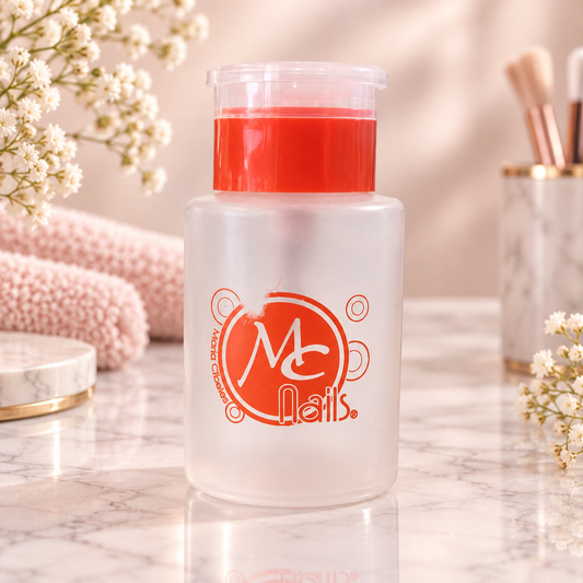 MC Nails Dispensador de Acetona Dosificación Precisa Naranja