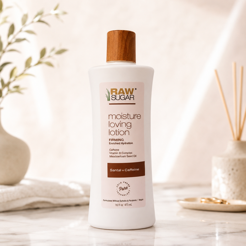 Raw Sugar Loción Corporal Reafirmante Santal Cafeína4