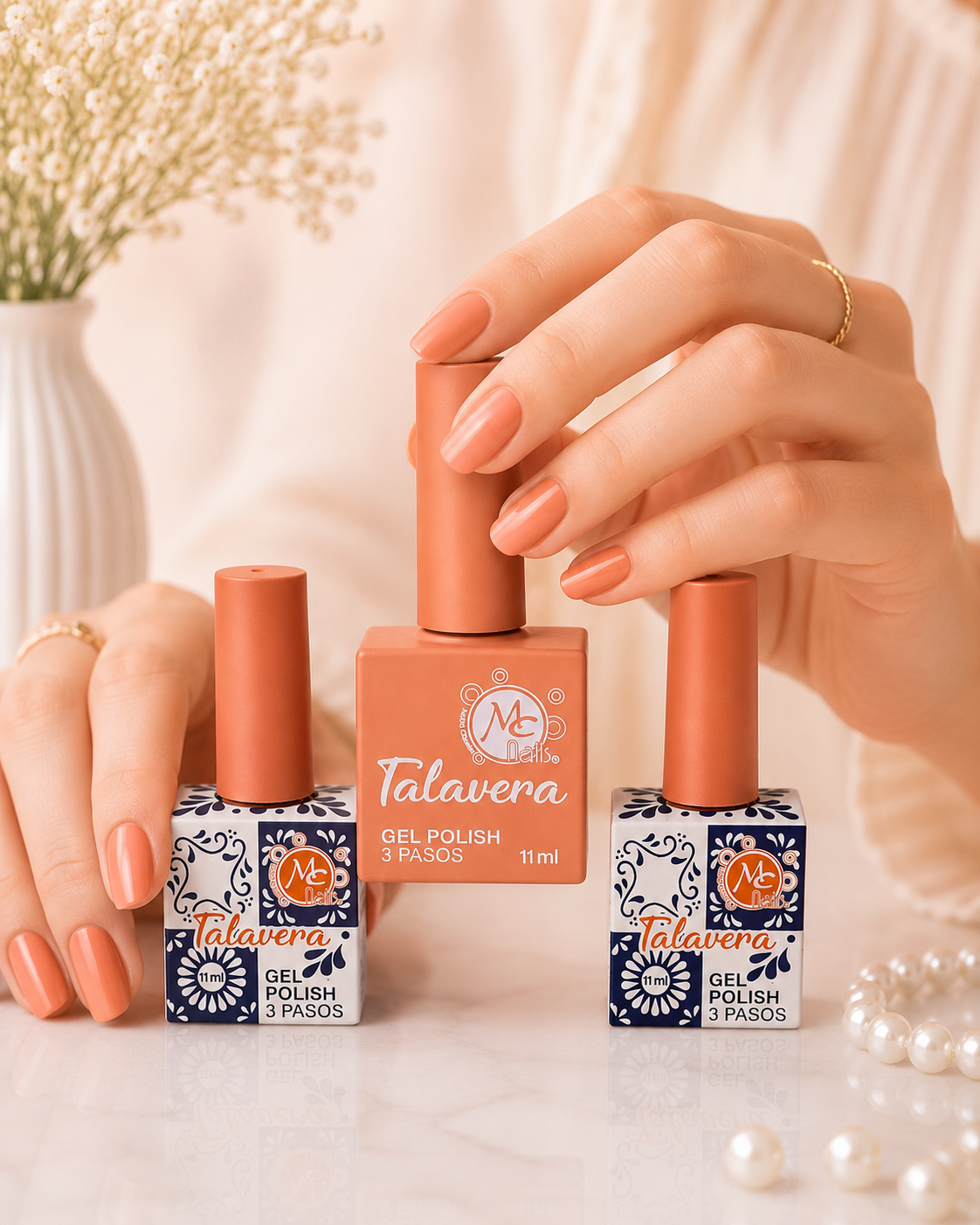 MC Nails Gel Duradero Durazno Coral Suave 071