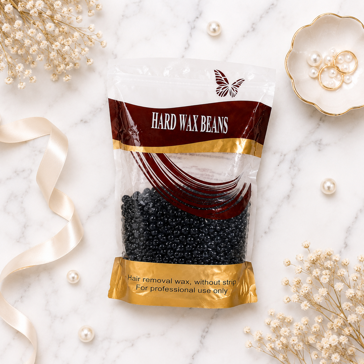 Cera en Perlas Hard Wax Beans Depilación Profesional Sin Bandas
