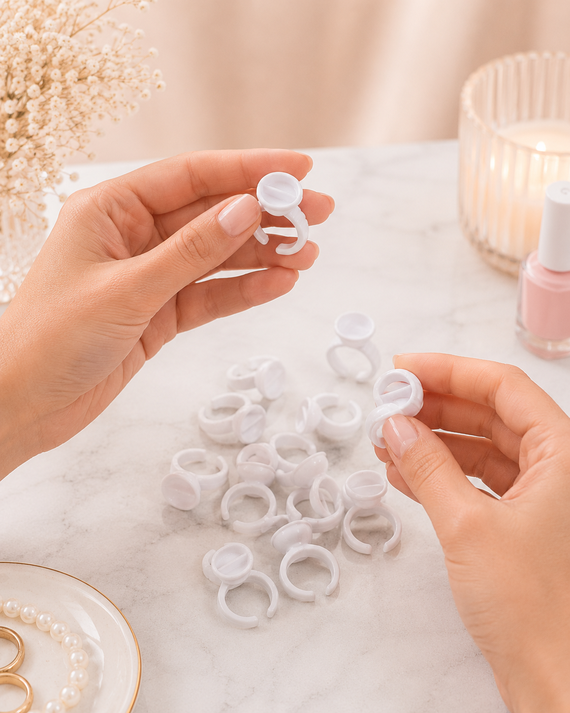 Beauty Chic Anillos Pegamento Aplicación Precisa