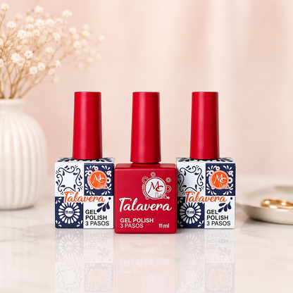 MC Nails Gel Semipermanente Brillo Rojo Rufo Talavera 013