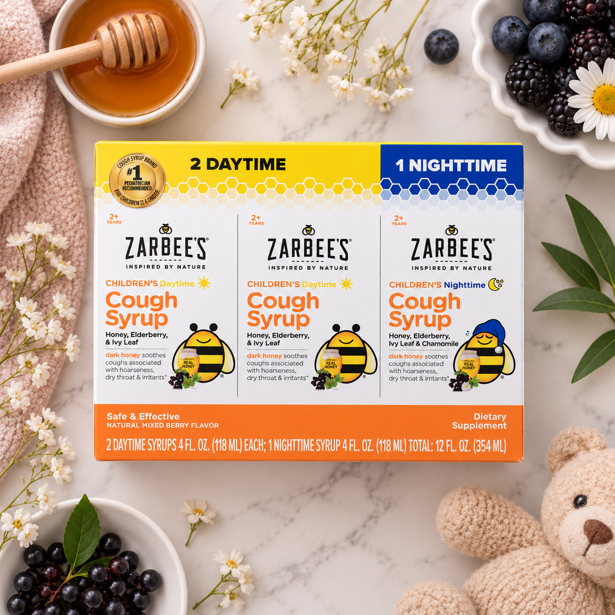 Zarbee's Jarabe Infantil Alivio de Tos Día Noche