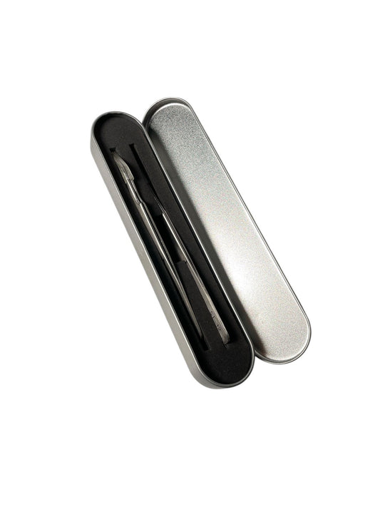 Pinza de Acero Inoxidable para Poner Pestañas – Herramienta Profesional de Precisión