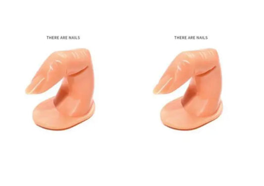 Dedos de Práctica para Uñas – Base Adhesiva con Uña Reemplazable
