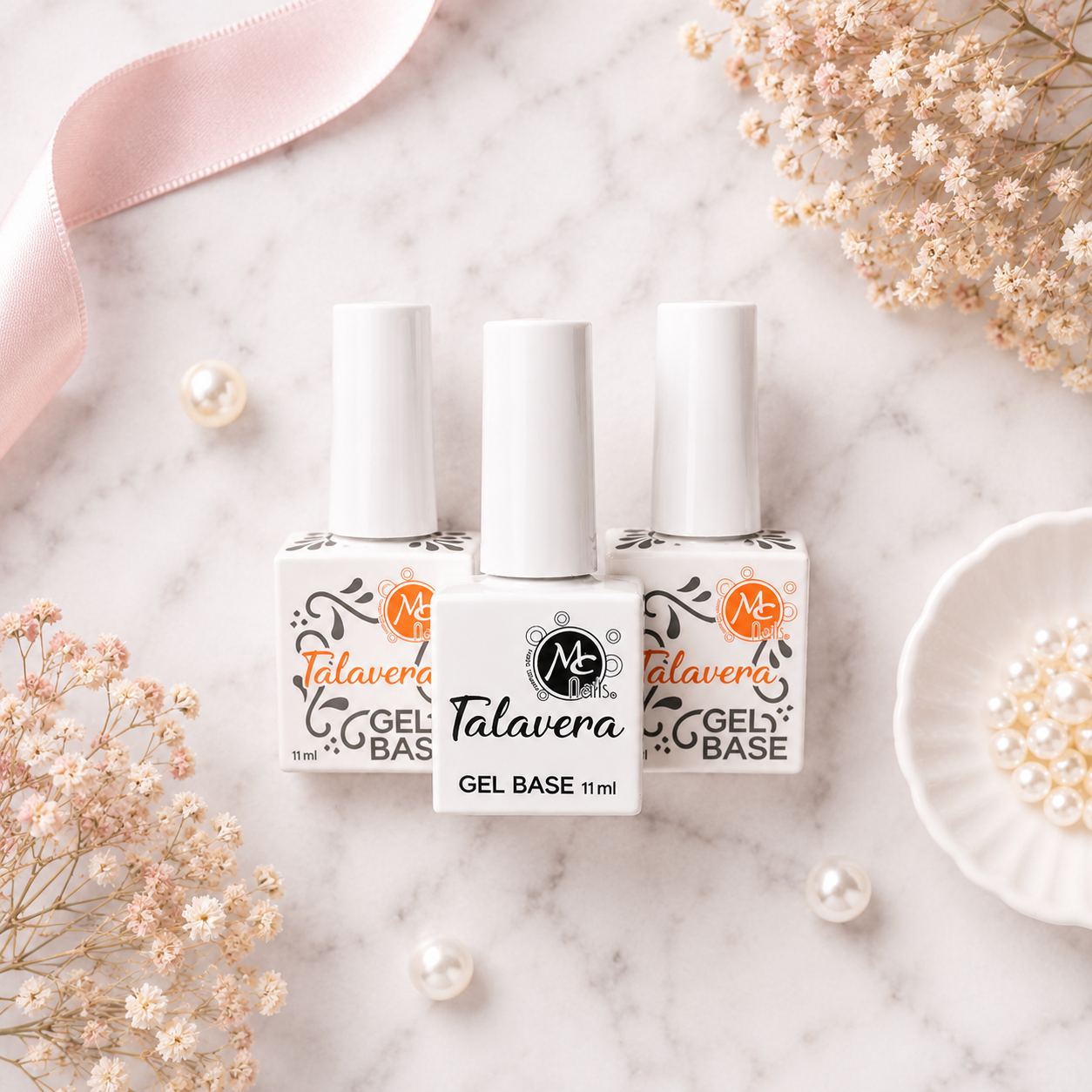 MC Nails Gel Base Adhesión Fuerte Transparente