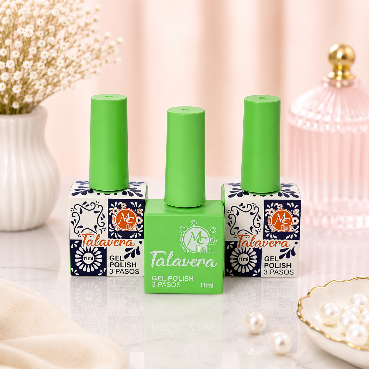 MC Nails Gel Brillante Verde Neón Eléctrico 064