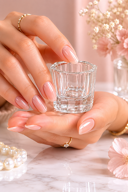 MC Nails Vaso Aplicador Resistente Transparente Cristalino