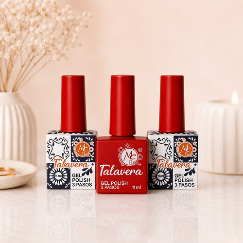 MC Nails Gel Semipermanente  Rojo Talavera 012