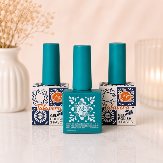 MC Nails Gel Semipermanente Brillo Azul Aqua 031