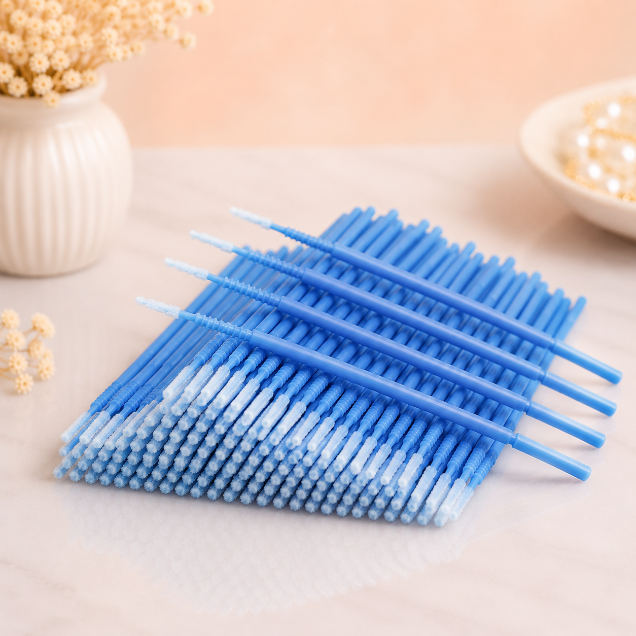Microbrush  Aplicadores Desechables de Precisión para Pestañas y Uñas