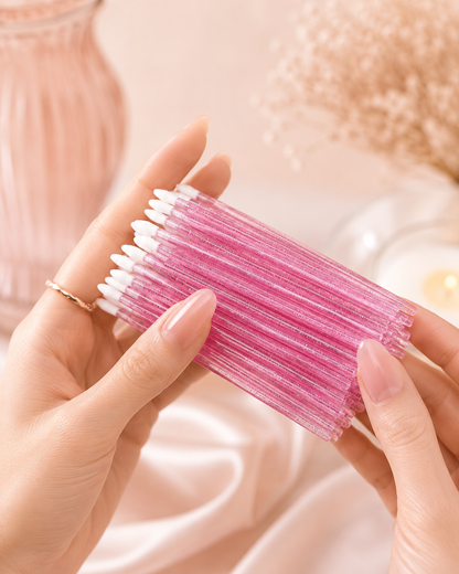 Beauty Aplicadores Labial Acabado Preciso 100 piezas