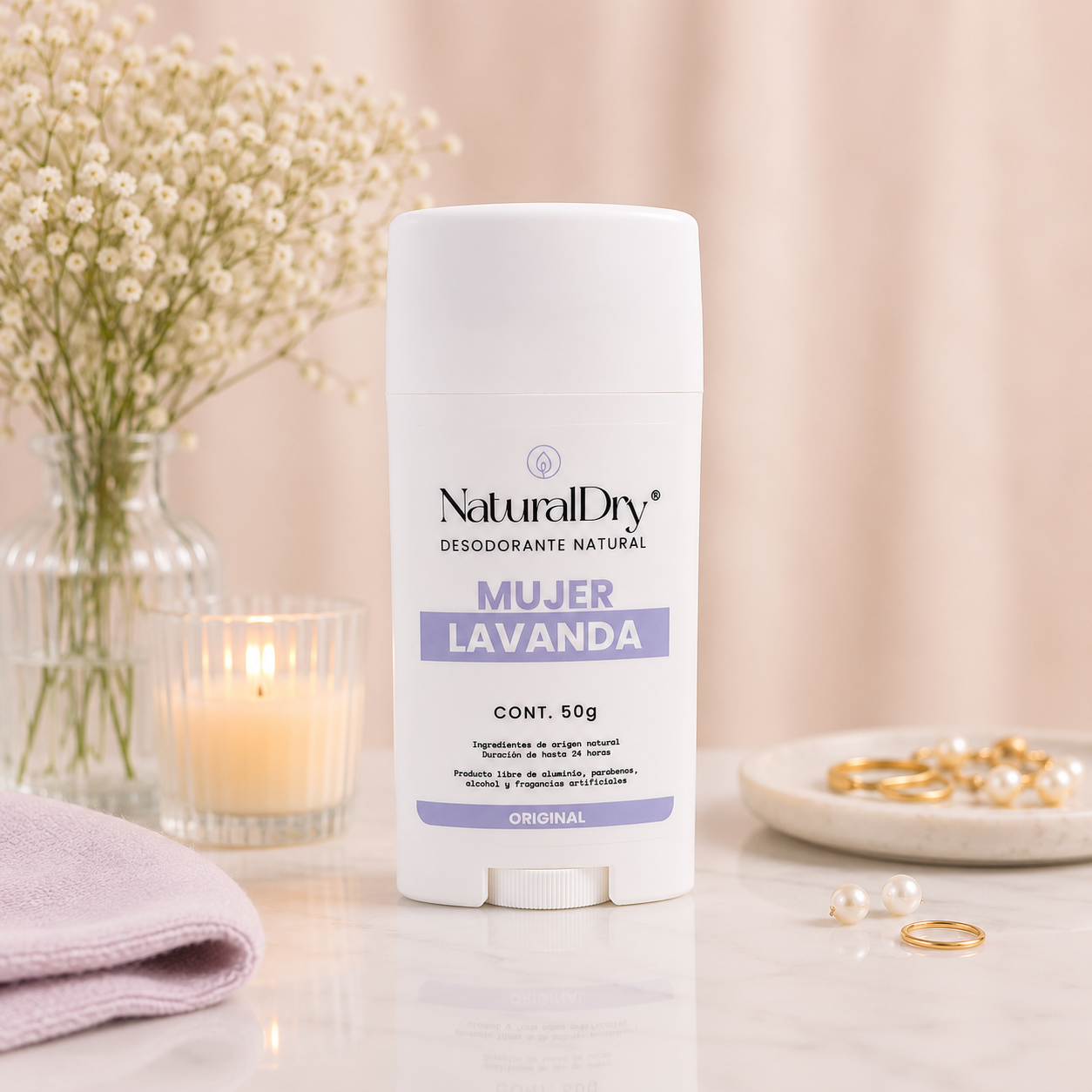 NaturalDry Desodorante Natural Protección Duradera Variantes Aromáticas