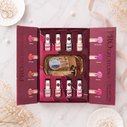 Beautifully You Kit Gel Profesional Brillo Intenso Rosa