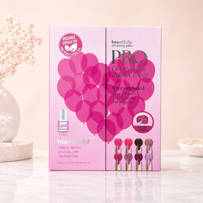 Beautifully Amazing You Kit Gel Profesional Duración Extrema Rosa