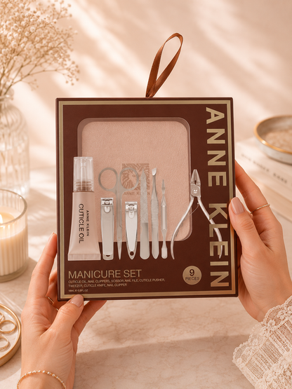 Anne Klein Set Manicure Profesional Precisión Elegante Nude