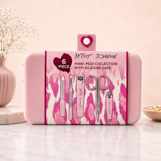 Betsey Johnson Set Mani Pedi Profesional Rosa Chic