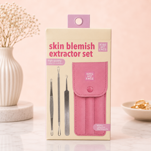 Kiss My Face Set Extractor Facial Profesional Rosa Chic