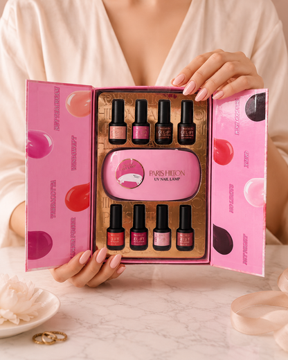 Paris Hilton Kit Gel Profesional Glam Rosa Paris