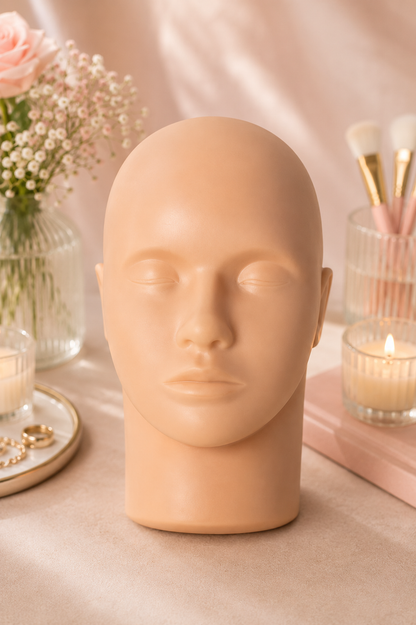 Cabeza Maniquí Profesional Práctica Maquillaje Silicón